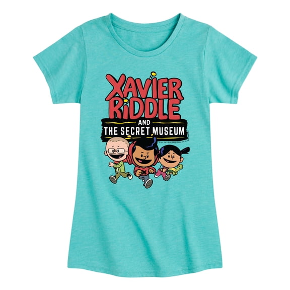 Xavier Riddle And The Secret Museum - Logo  - Toddler And Youth Girls Fitted Short Sleeve Tee
