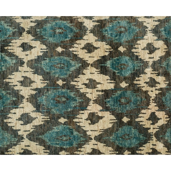 Loloi Xavier 8'6" x 11'6" Hand Knotted Jute Rug in Midnight