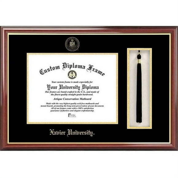 Xavier University 8.5" x 11" Tassel Box and Diploma Frame