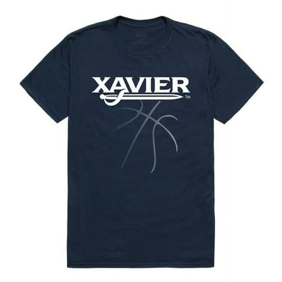 Xavier University Basketball T-Shirt, Navy 2 - Extra Large