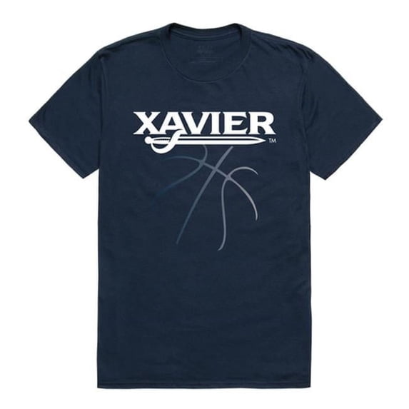 Xavier University Basketball T-Shirt, Navy 2 - Medium