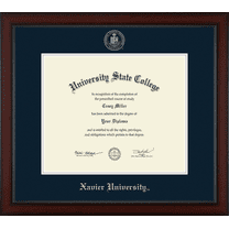 Xavier University Diploma Frame, Document Size 17" x 14"