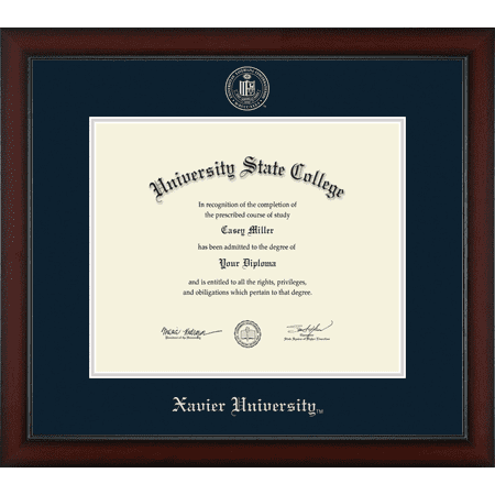 Xavier University Diploma Frame, Document Size 17" x 14"
