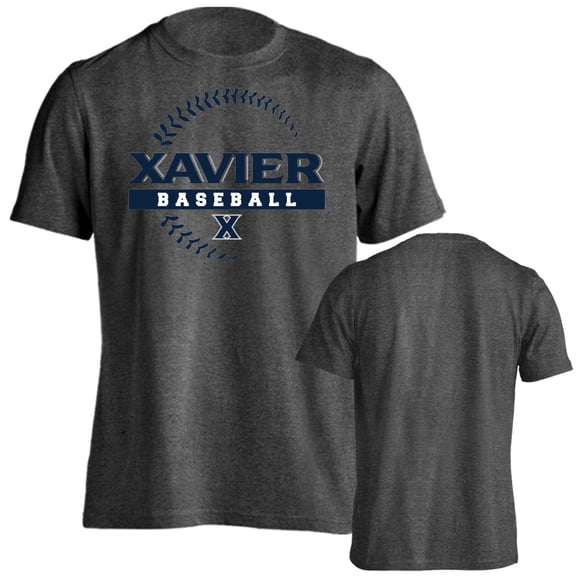 Xavier University Musketeers Baseball Seams Logo Short Sleeve T-Shirt