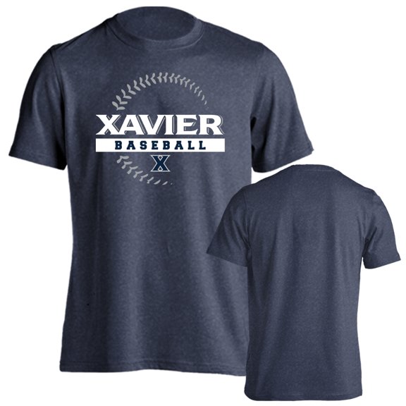 Xavier University Musketeers Baseball Seams Logo Short Sleeve T-Shirt