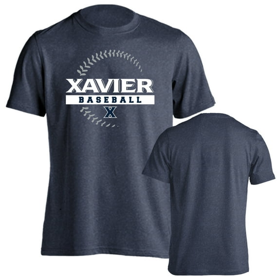 Xavier University Musketeers Baseball Seams Logo Short Sleeve T-Shirt