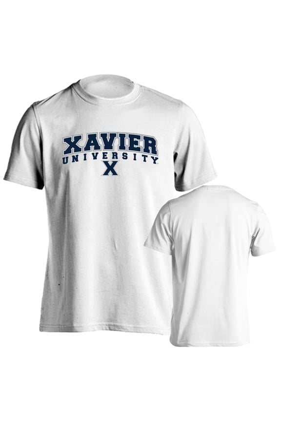 Xavier University Musketeers Classic Arch with Mascot Short Sleeve T-Shirt