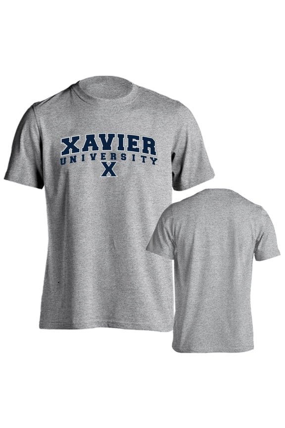 Xavier University Musketeers Classic Arch with Mascot Short Sleeve T-Shirt
