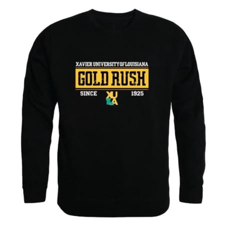 Xavier University of Louisiana Established Crewneck Sweatshirt, Black - Extra Large