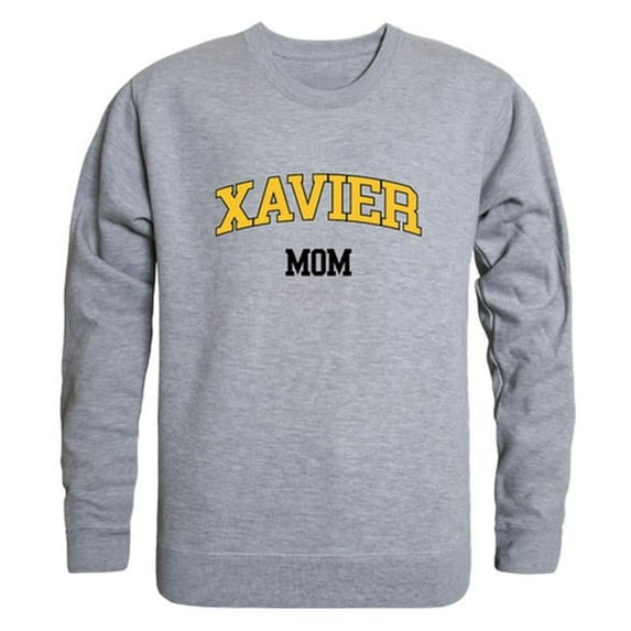 Xavier University of Louisiana Mom Crewneck Sweatshirt, Heather Grey - Small