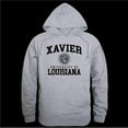thumbnail image 1 of Xavier University of Louisiana Seal Hoodie, Heather Grey - Extra Large, 1 of 4