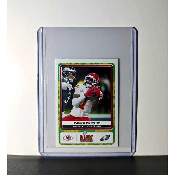 Xavier Worthy 2025 Panini NFL Super Bowl LIV #36 Sticker