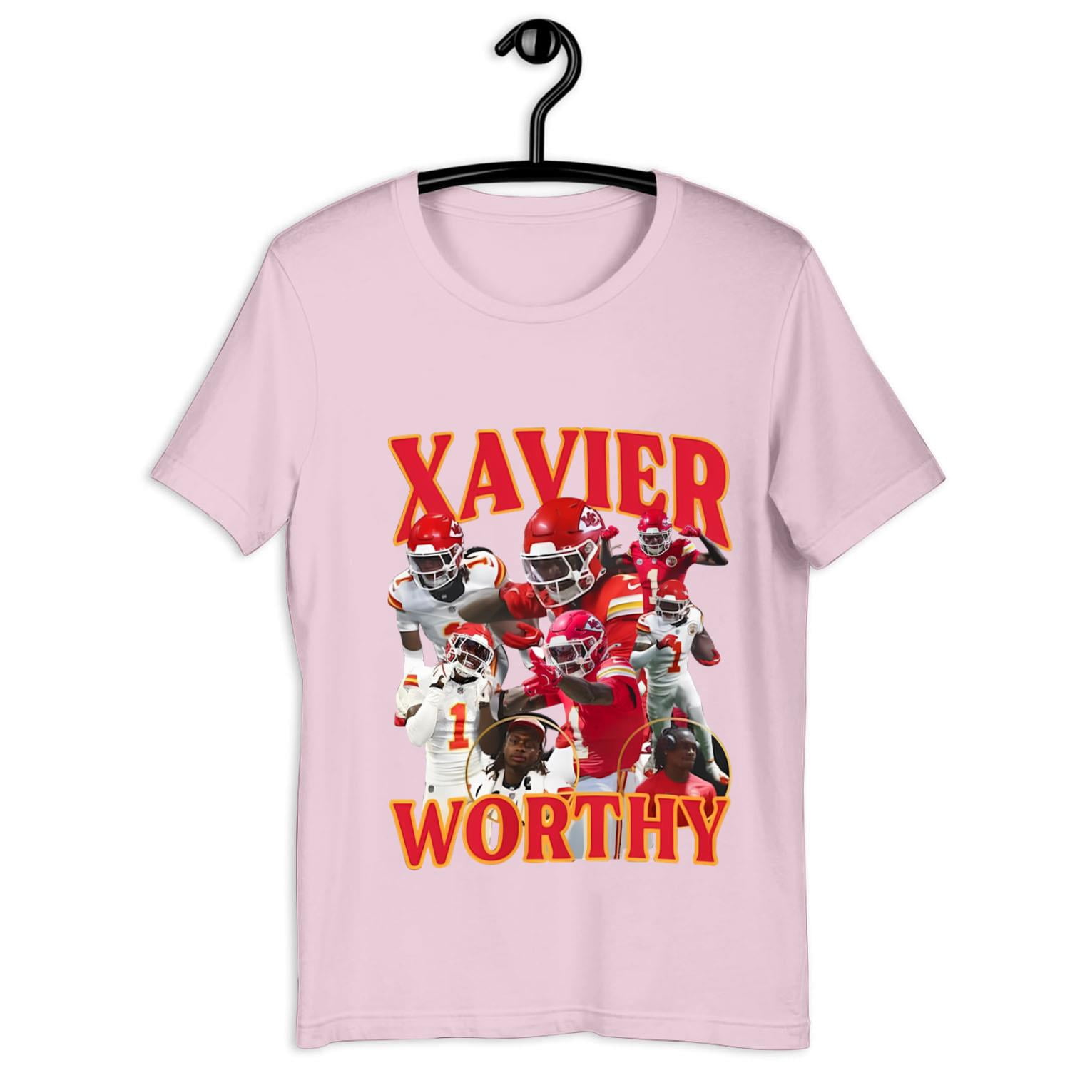 Xavier Worthy Chiefs T-shirt. Available in multiple colors. - Walmart.com
