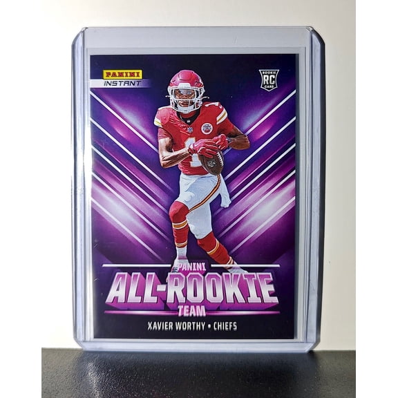 Xavier Worthy Rookie 2024 Panini NFL #15 All-Rookie Card Chiefs 1 of 314
