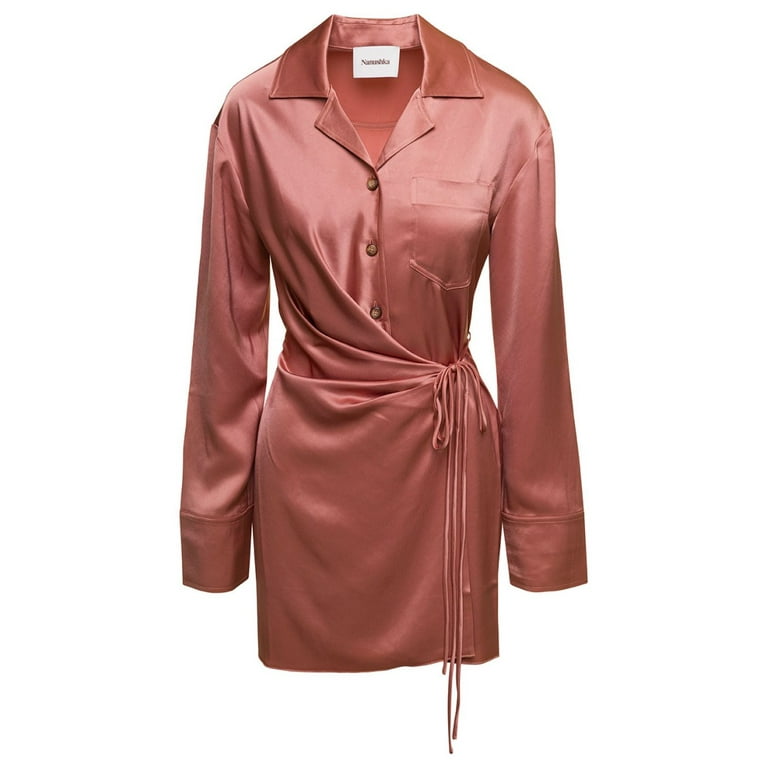 Nanushka pink dress online