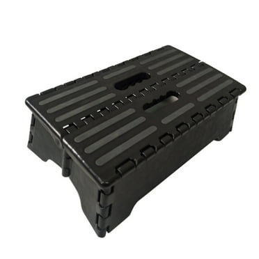 Xaweyi 5 inch Portable Folding Step Stool, for Adults and Children, Non-Slip Textured Grip Surface, Black