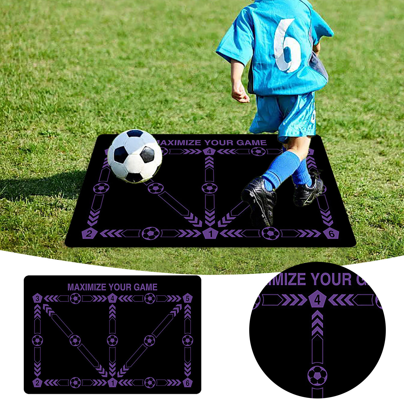 Xaweyi Soccer Training Equipment,Soccer Practice Equipment,Soccer Training Mat,Soccer Train Mat