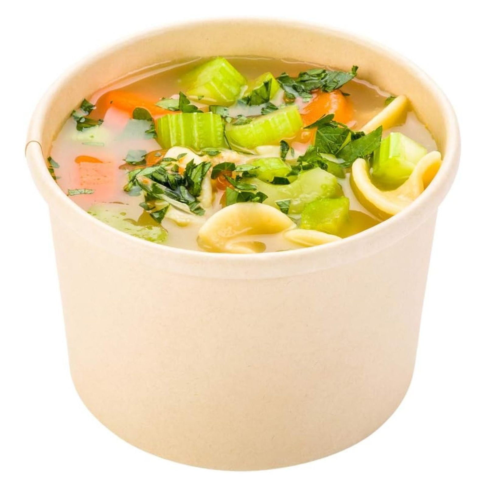 Xayoca Tek 8 Ounce Disposable Soup Cups 200 Microwavable Paper Soup ...