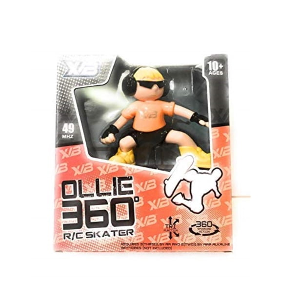 xb ollie 360 degrees spinning action r/c skater