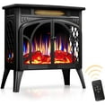 Xbeauty Electric Fireplace Stove, Freestanding Fireplace Heater with