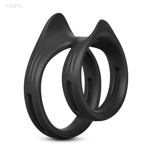 Xbonp Double Ring , Stretchy Silicone Rings, Penis Ring for Sex Men