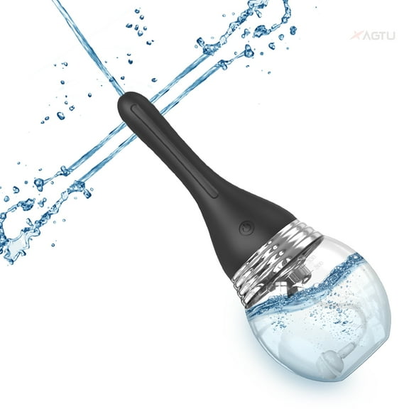 Xbonp Electric Enema Bulb with 3 Speeds, Rechargeable Anti Back-Flow Enema Douche for Men Women