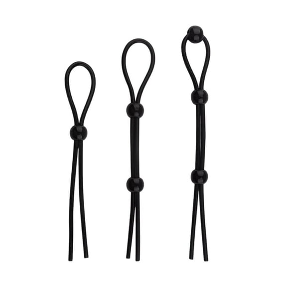 Xbonp Penis Ring Set, Silicone Adjustable Penis Rings Adult Sex Toys for Men or Couple