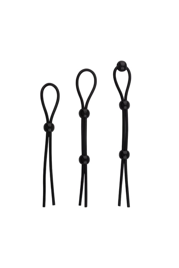 Penis Ring Set, Silicone Adjustable Penis Rings Adult Sex Toys for Men or Couple