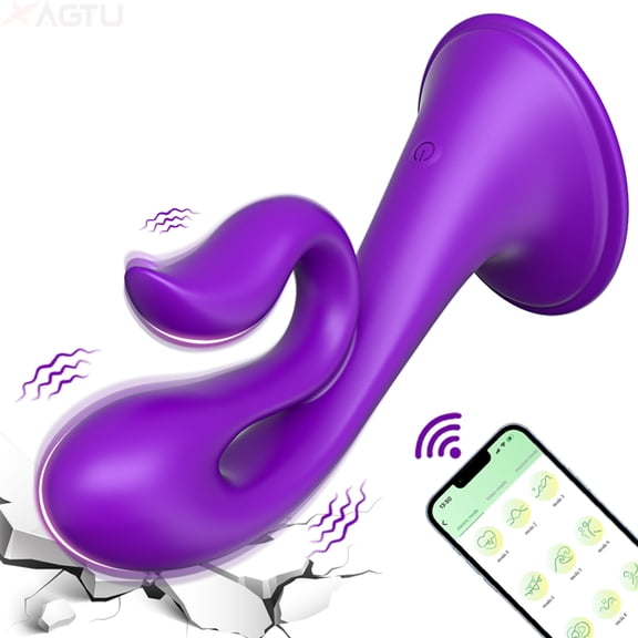 Xbonp Powerful G-Spot Vibrator Female Dildo 9 Speed Purple