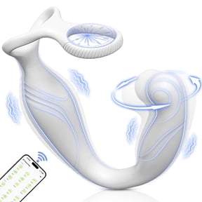 Xbonp Prostate Massager Anal Vibrator for Men, Anal Toys with 9 Vibrating & 9 Rotation Settings