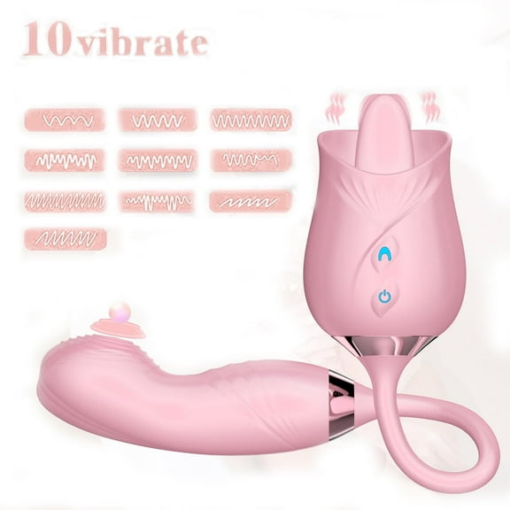 Xbonp Toys, 2 in 1 Sex Toys Vibrators for Women G Spot Vibrator Partner Toys for Adult Pink