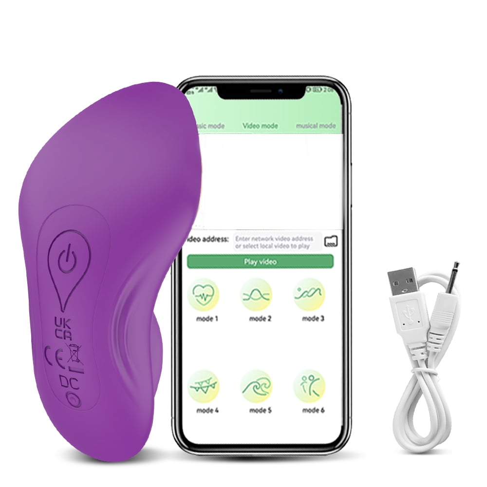 Xbonp Wearable Panty Vibrator, APP Remote Control Clitoris G Spot Butterfly  9 Vibrators Green