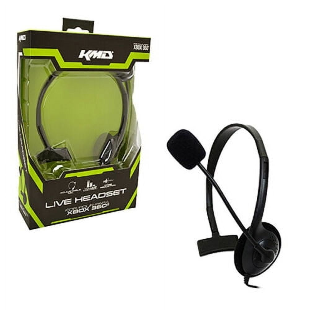 Xbox 360 Live Pro Gamer Large Black Microphone & Headset [KMD] Catalog