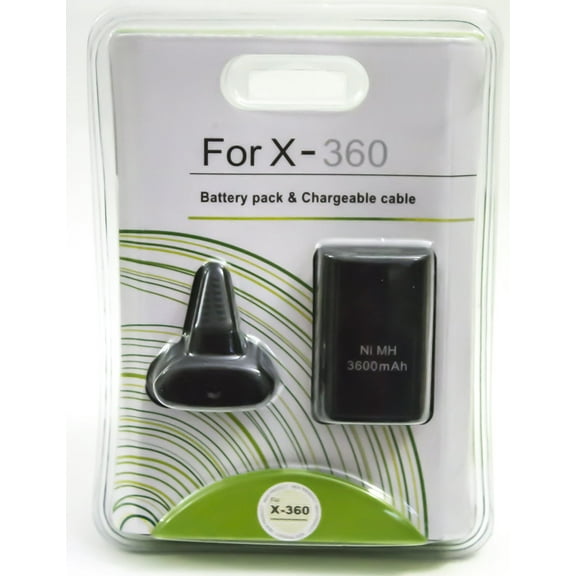 Xbox 360 Play & Charge Kit Battery and Charging Cable - Black