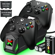 Beboncool Xbox Controller Charger Station with 2*5520mWh Rechargeable Battery Pack for Xbox Series X/ Series S/Xbox One,Black