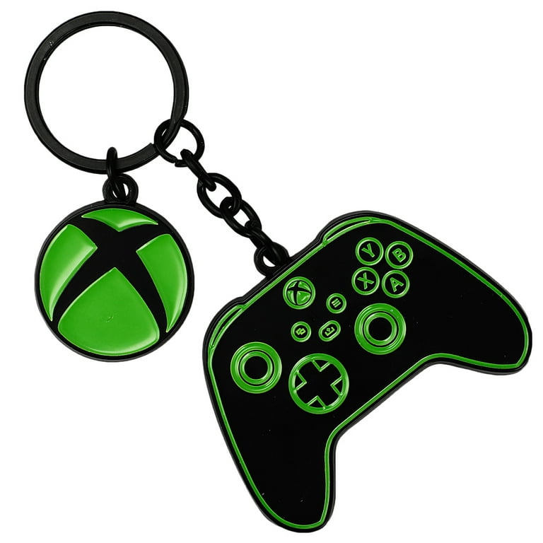 XBOX キーホルダー Xbox Controller Logo Multi Charm Enamel Metal Keychain