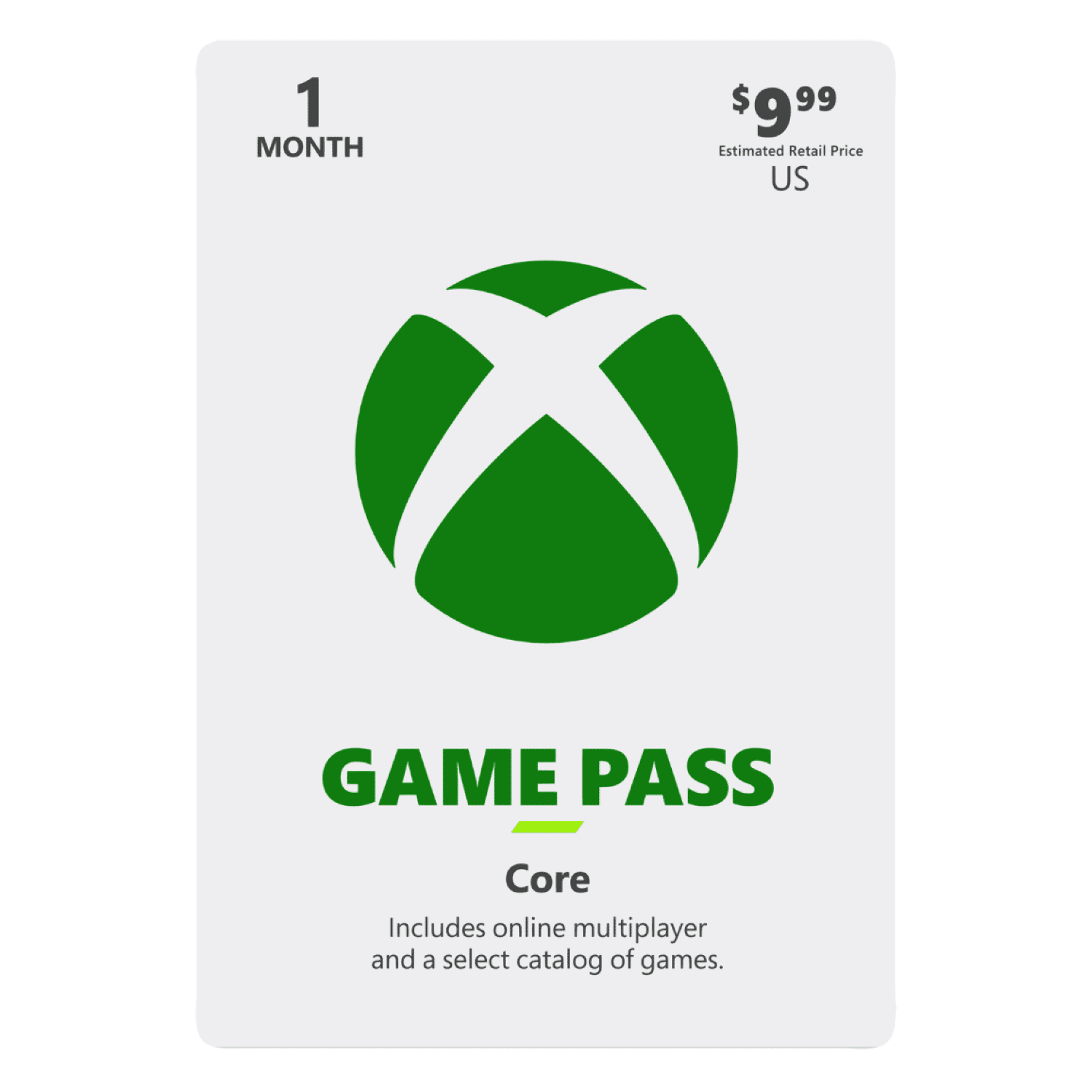 Xbox Game Pass Core 1 Month [Physical]