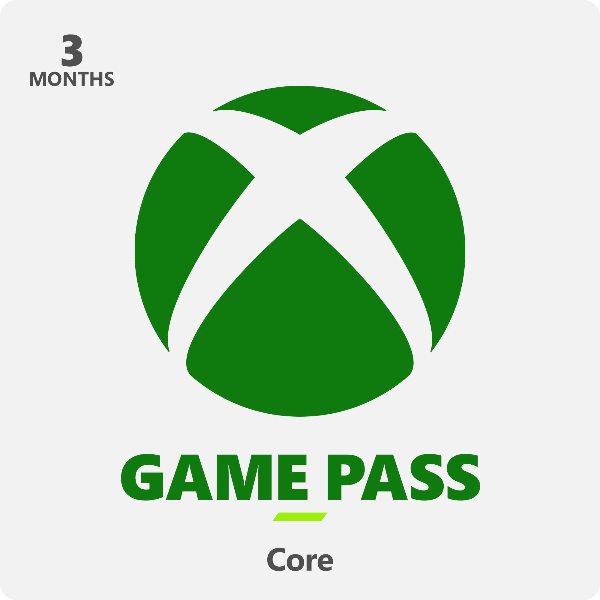 Xbox game pass core 3 month digital walmart