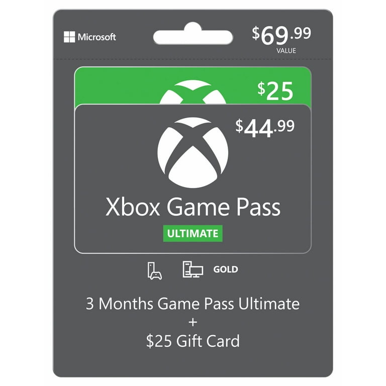 Xbox Gamepass Ultimate Multipack, 3 Months Game Pass Ultimate +