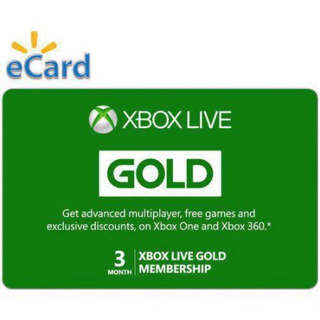 let at blive såret Henfald Sæbe Xbox Live 3 Month Gold Membership - [Digital] - Walmart.com