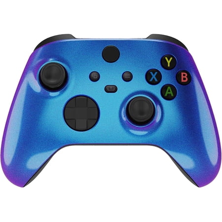Xbox Modded Custom Rapid Fire Wireless Controller Chameleon With White LED X Purple / Blue