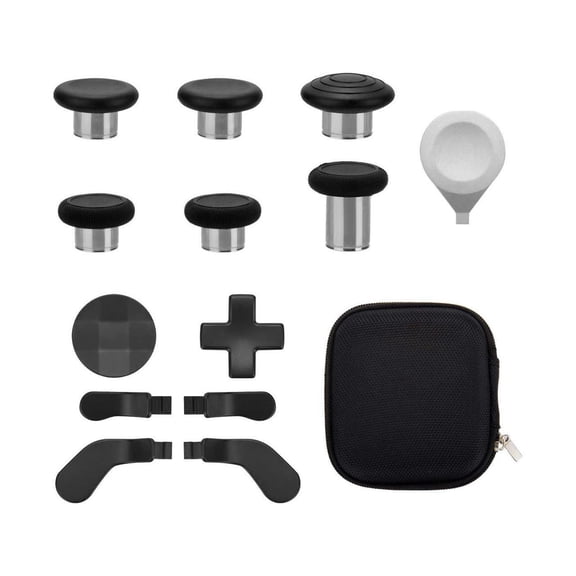 Xbox One Elite Series 2 Controller Accessories, Metal Thumbsticks Replacement, Mod Swap Joysticks, Paddles, D-Pads, Adjustment Tool