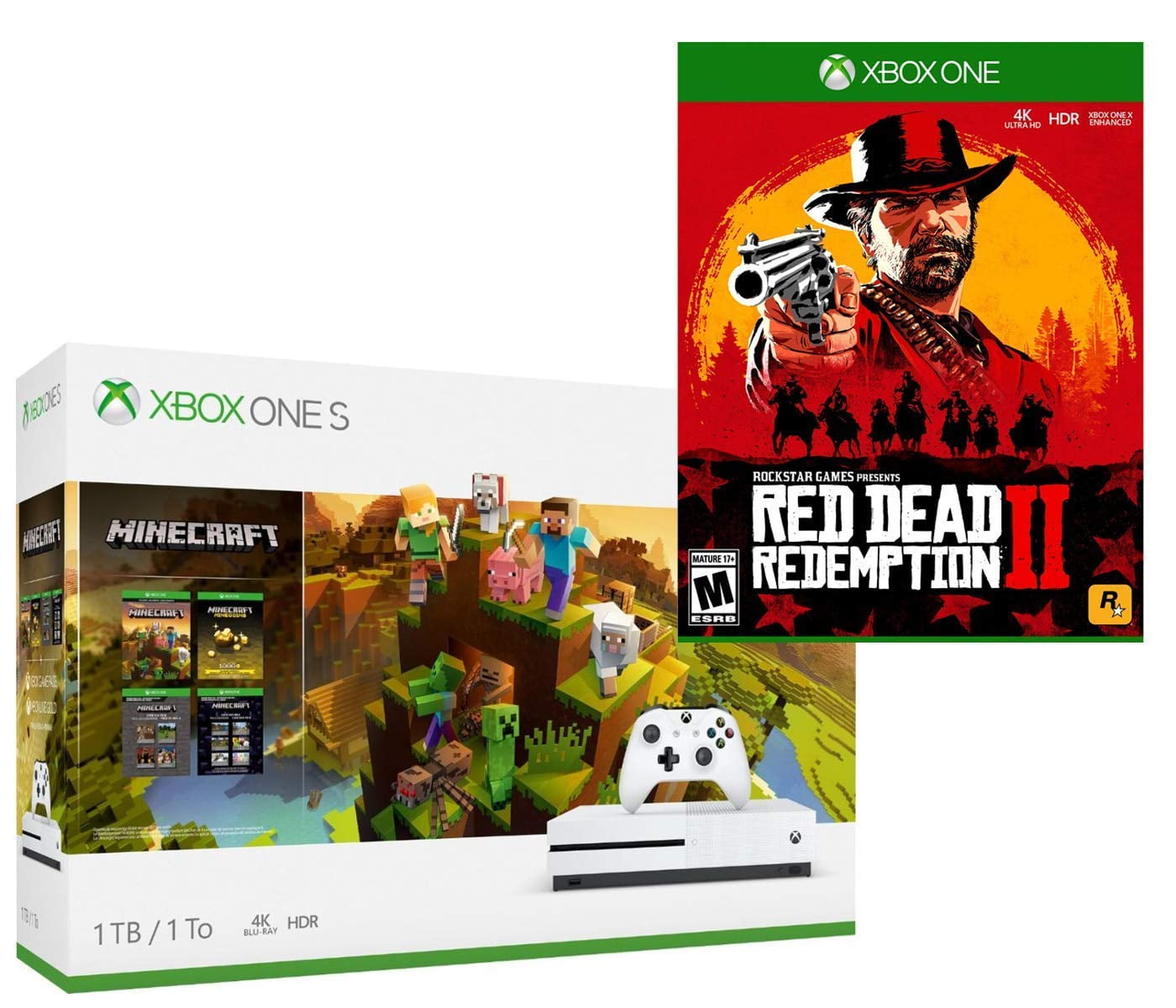 Xbox one s 1tb minecraft sale bundle