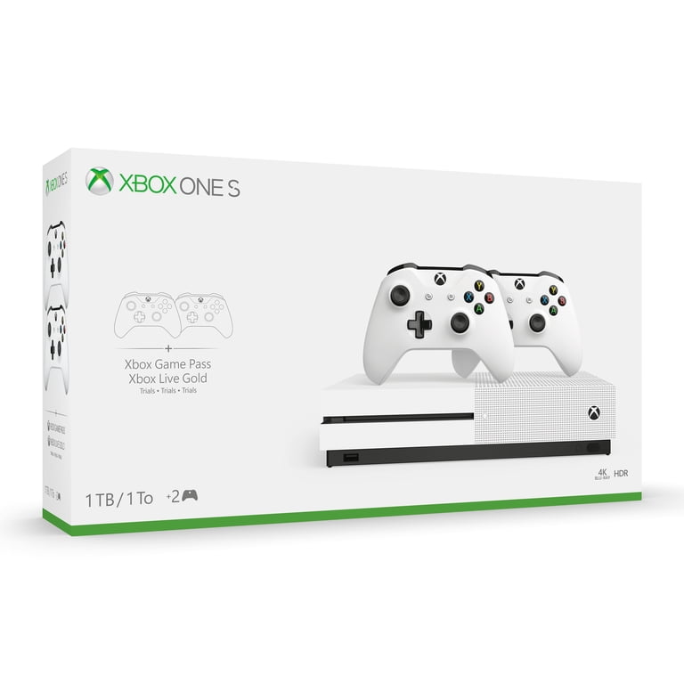 Xbox One S  1TB 本体コントローラーセット Xbox One S 1TB Bundle with 2 Controllers and 1-month Game Pass