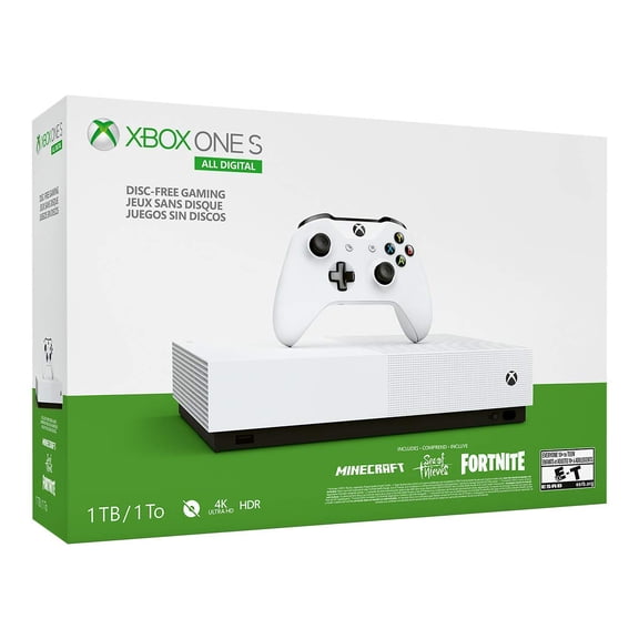 Pre-Owned Xbox, One S, All Digital, Edition 1TB with Wireless Controller, White
