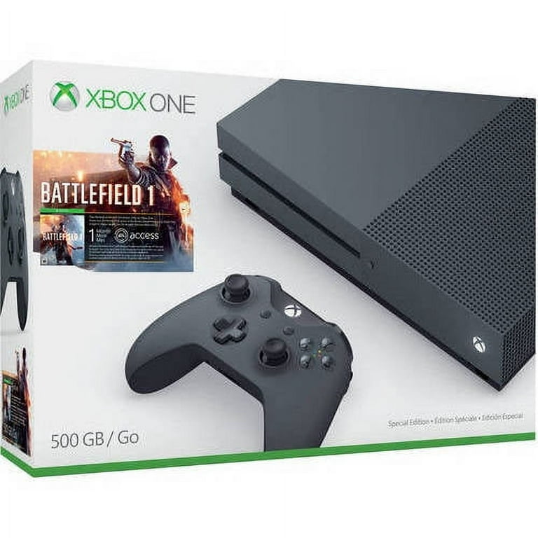 Xbox One S Battlefield 1 Special Edition Bundle, Storm Grey (500GB) 