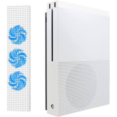Xbox One S Cooling Fan, Cooling Fan Stand Compatible with Xbox One S with 3 Built-in High Speed Fans, 2-Port USB