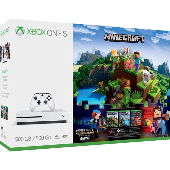 Xbox One S Minecraft Complete Adventure Bundle