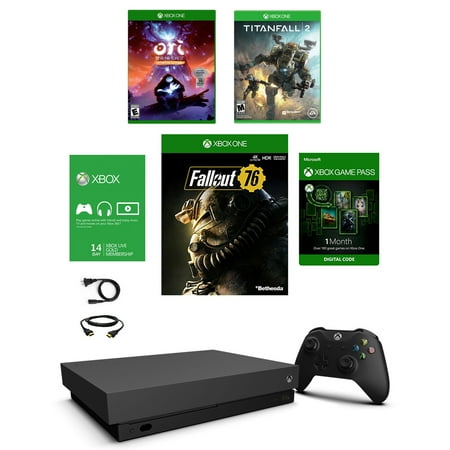 Xbox One X 1TB Fallout 76 Console with Titanfall 2 Standard Edition and Ori And The Blind Forest Game