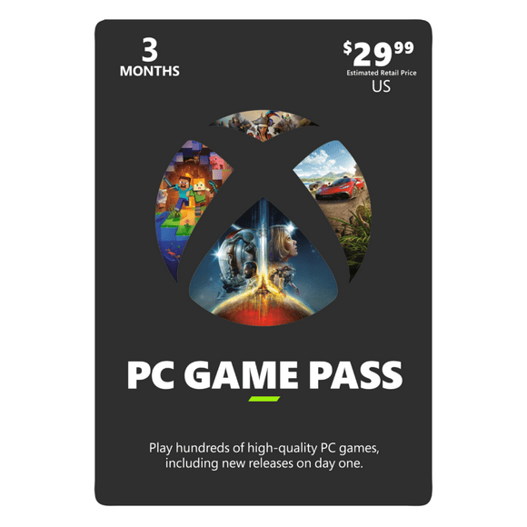 Xbox PC Game Pass 3 Months Gift Card [Physical]